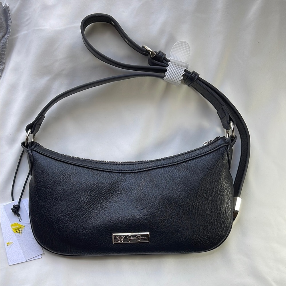 Jessica Simpson Black Leather Shoulder Bag - Picture 7 of 7